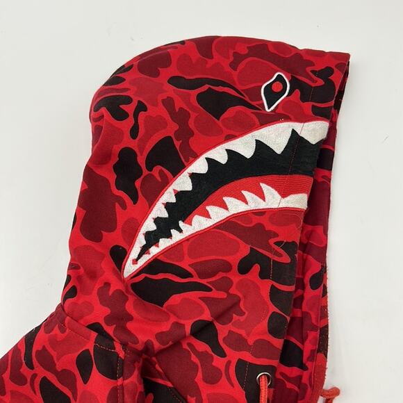 HUDSON OUTERWEAR SHARK CAMOUFLAGE HOODIE SWEAT PULLOVER HOODIE MENS SIZE LARGE - Picture 4 of 9